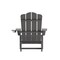 Flash Furniture Gray Adirondack Patio Chairs with Cupholder, 4PK 4-LE-HMP-1044-10-GY-GG - alternate 5